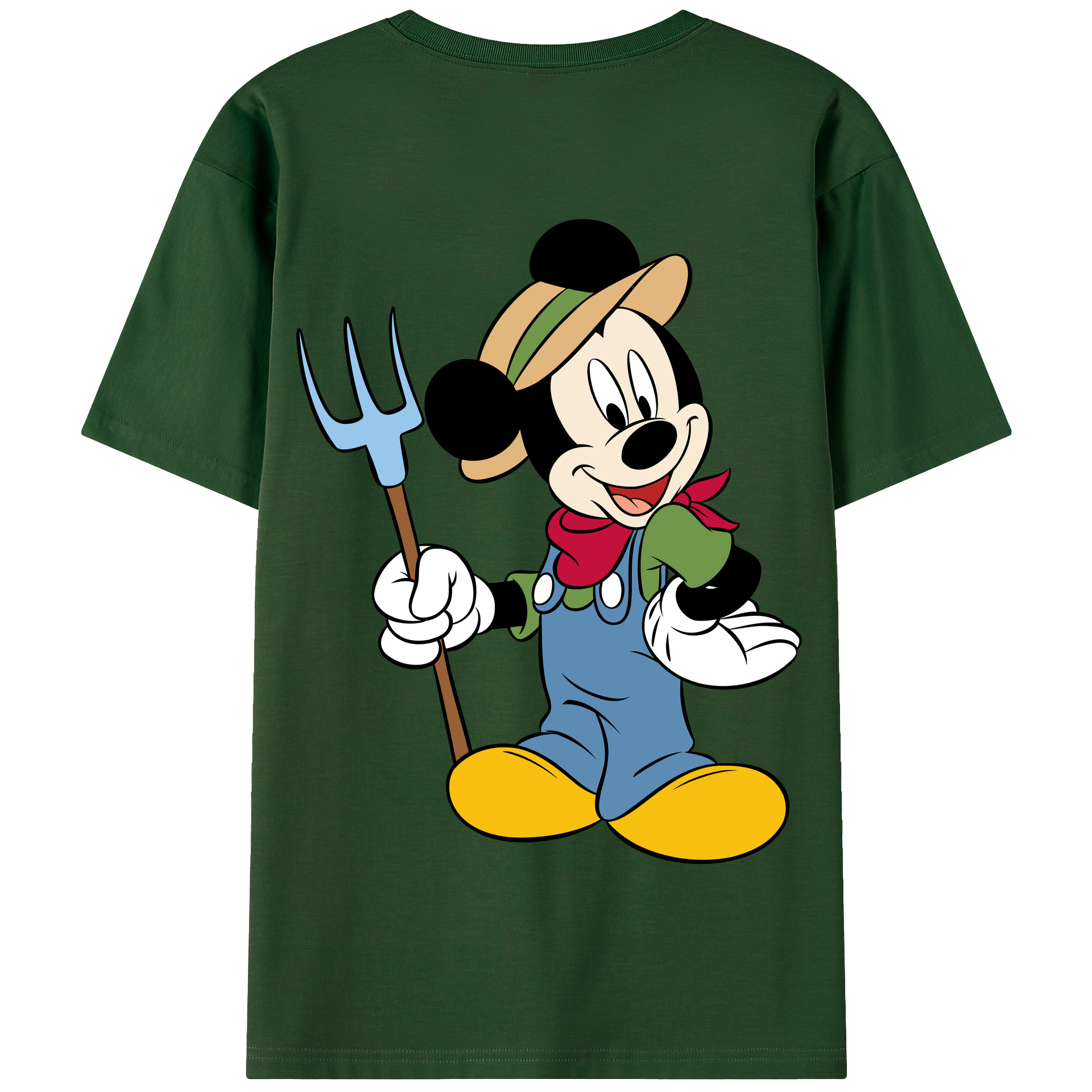 （画像用） ミッキーマウス Mickey Mouse 綿100％半袖Tシャツ（背面プリント）